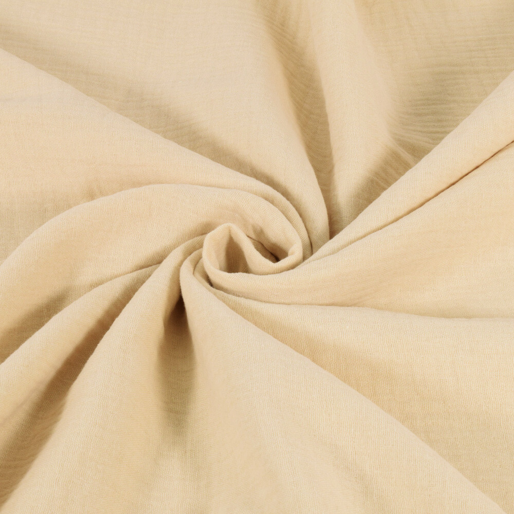 cotton muslin solid beige