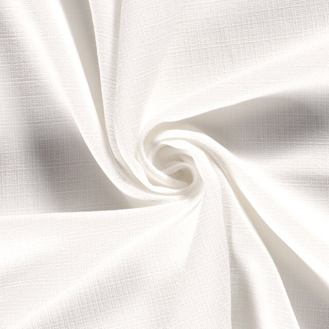 Linen look deco fabric solid white