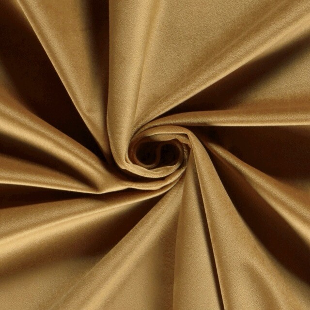 Velvet fabric solid ocher