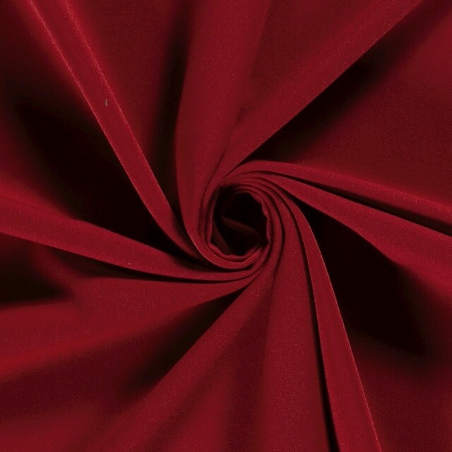 Bi-stretch gabardine dark red