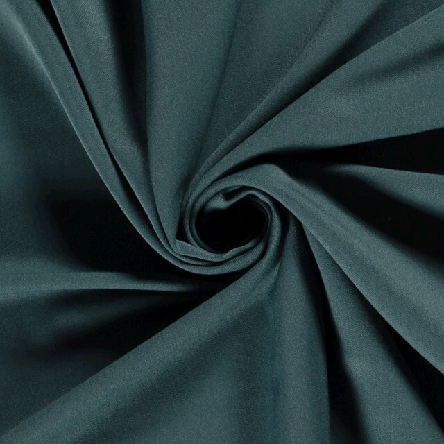 Bi-stretch gabardine petrol