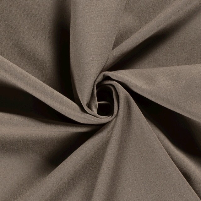 Bi-Stretch gabardine taupe brown