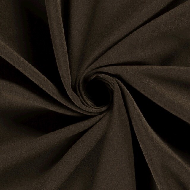 Bi-stretch gabardine dark brown