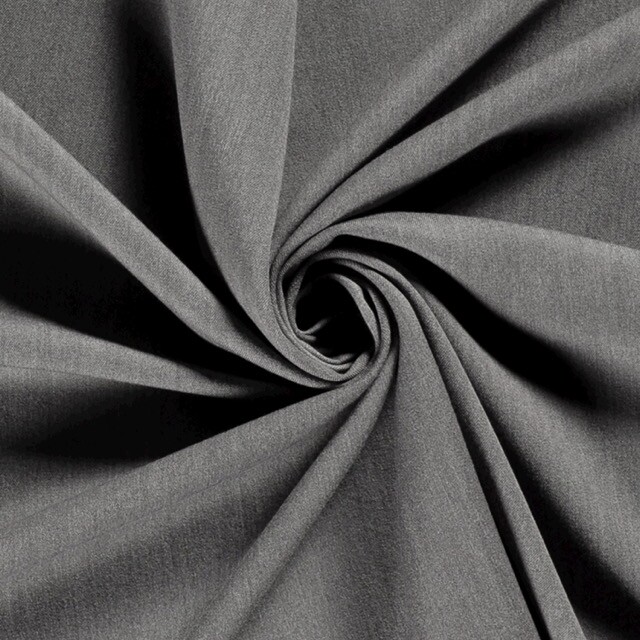 Bi-stretch gabardine melange grey