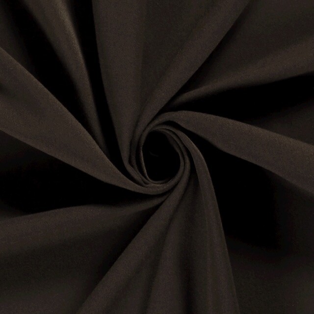 Bi-stretch gabardine dark brown