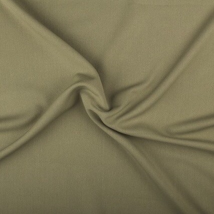 Bi-stretch gabardine khaki green