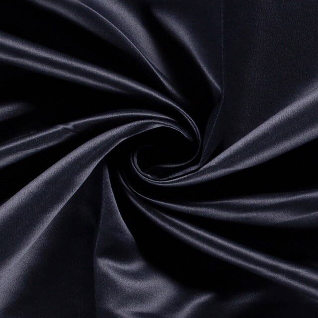 Satin duchesse solid navy