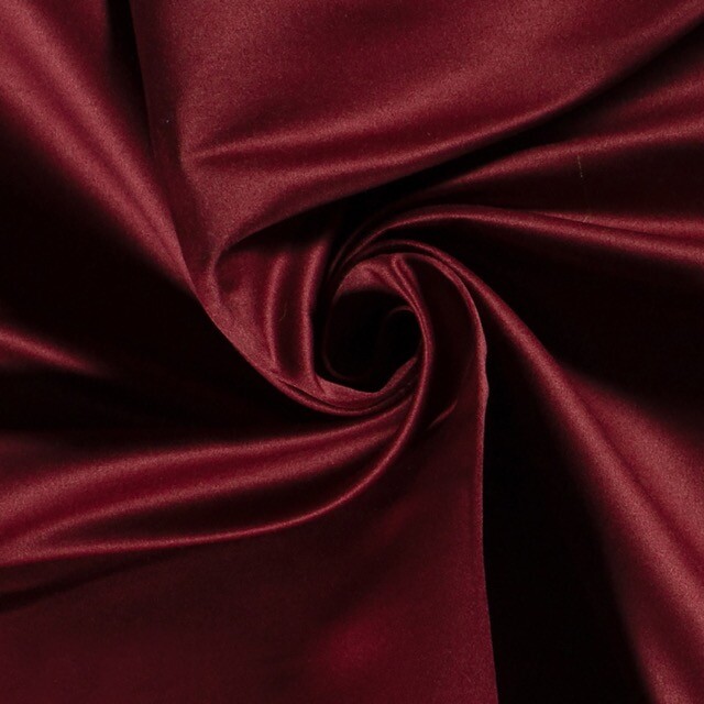 Satin duchesse solid bordeaux