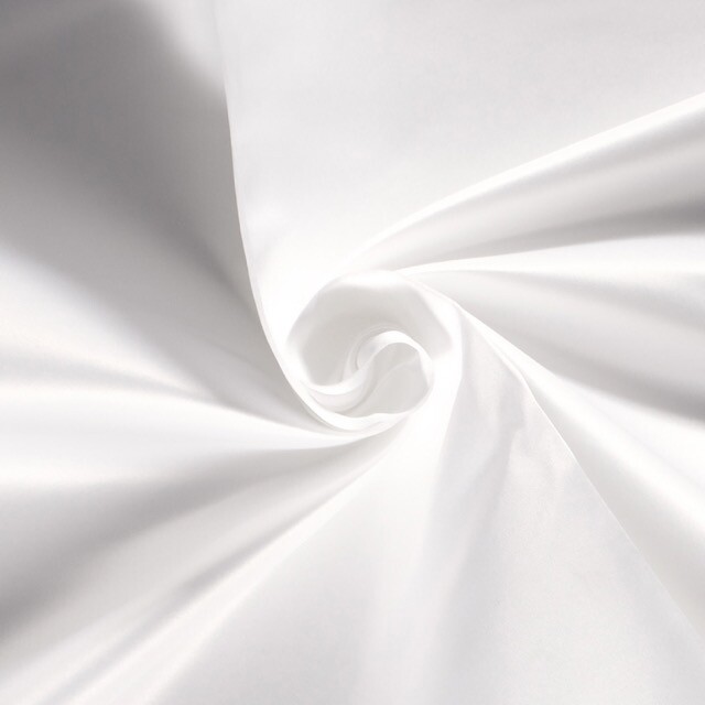 Satin duchesse solid white
