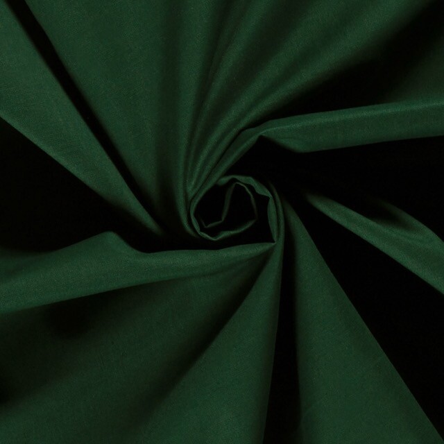 Cotton solid dark green