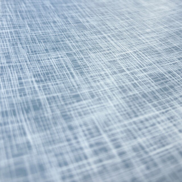 coated tablecloth printed linen pattern steel blue