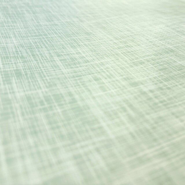 Coated tablecloth printed linen pattern dark mint