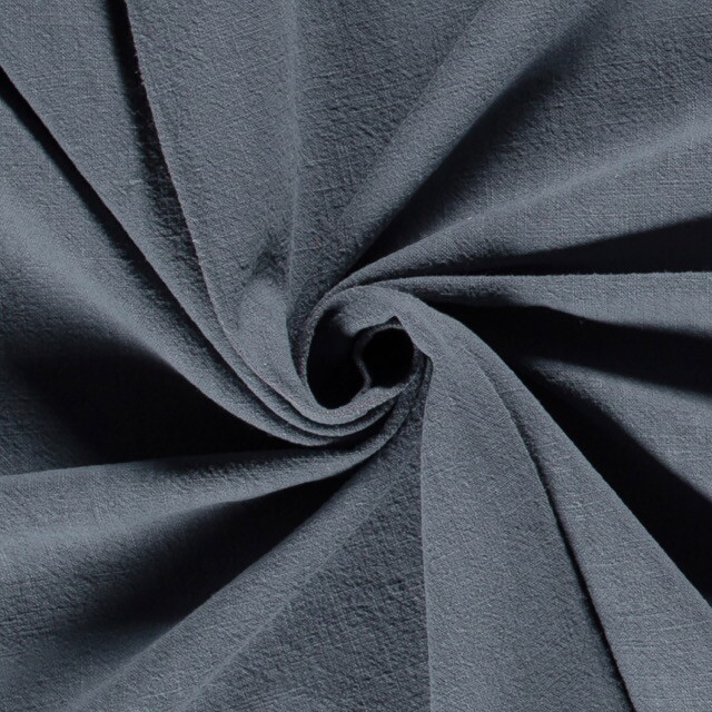 Ramie linen stone washed indigo