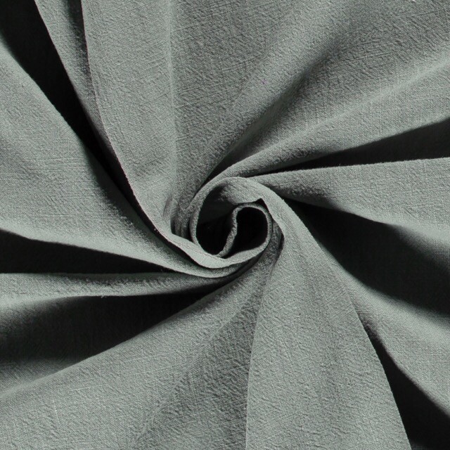 Ramie linen stone washed dark mint