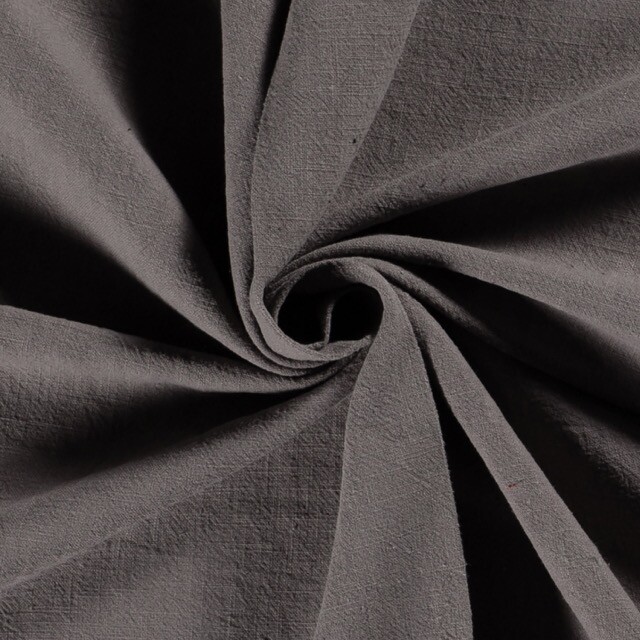 Ramie linen stone washed dark grey