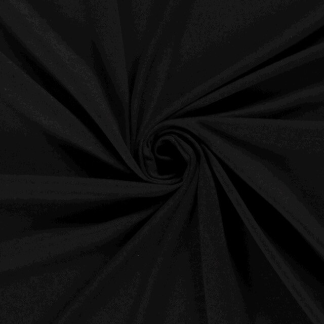 viscose jersey solid black