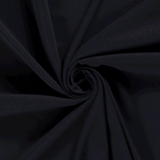 Moss crêpe solid navy