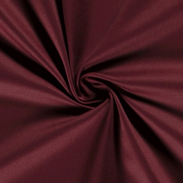 Cotton twill stretch solid bordeaux