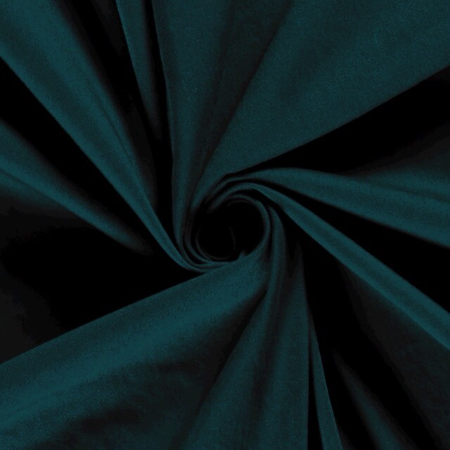 Cotton twill stretch solid petrol
