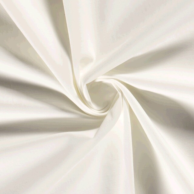 Cotton twill stretch solid offwhite