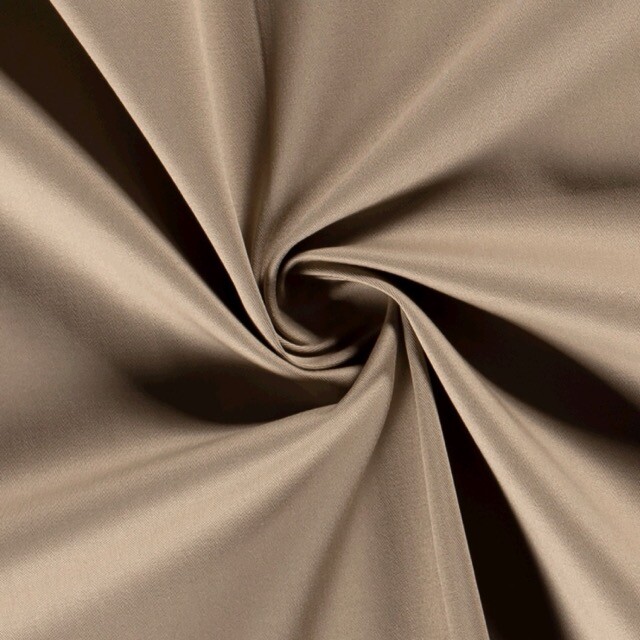 cotton twill stretch solid beige