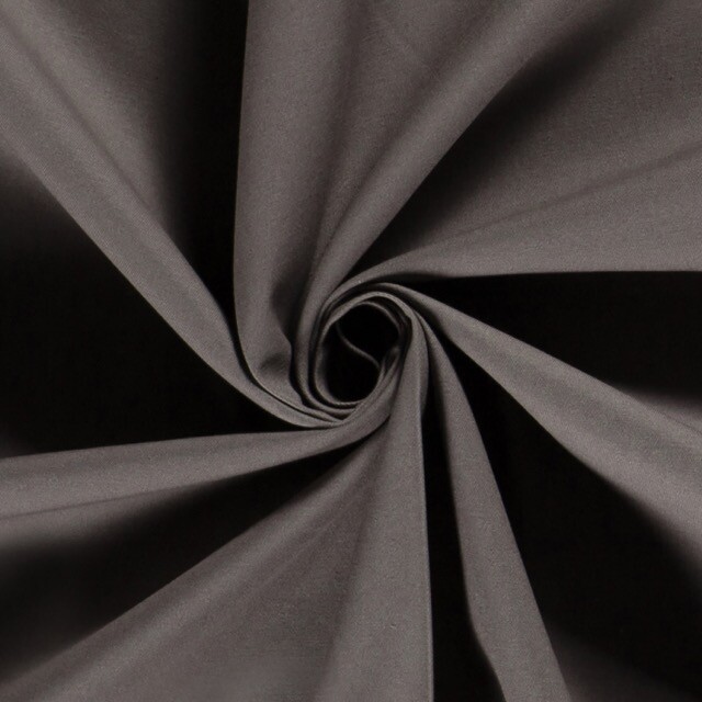 Cotton twill solid taupe grey