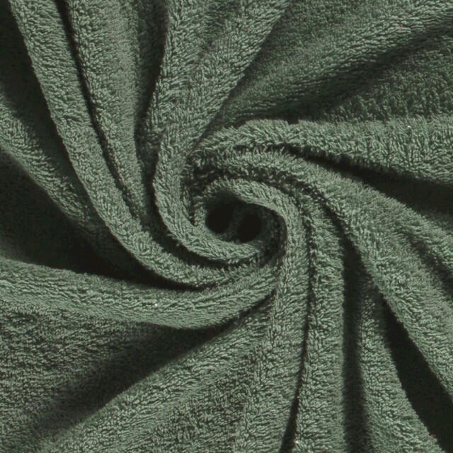 Terry toweling solid dark mint