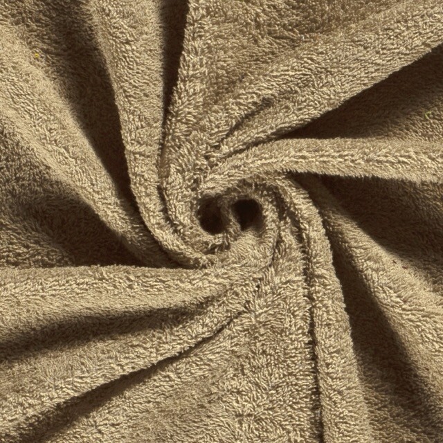 Terry toweling solid beige