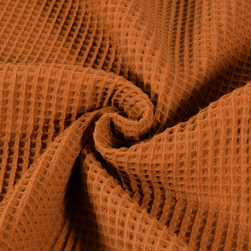Waffle fabric coarse brick