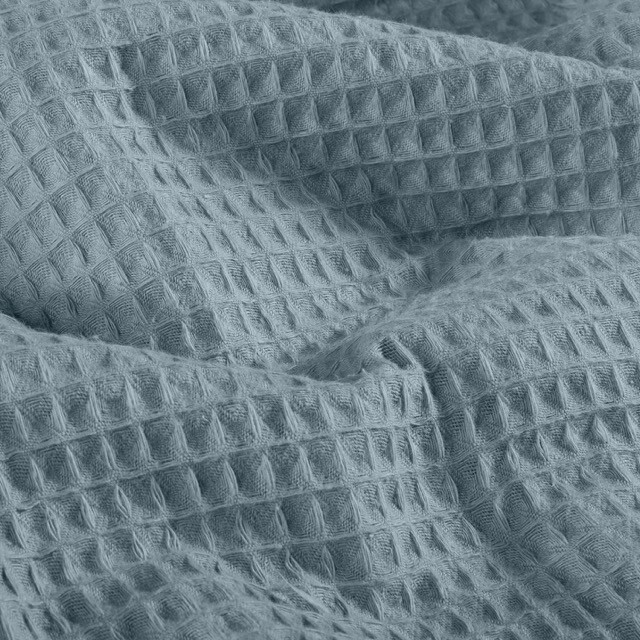 Waffle fabric coarse dark mint