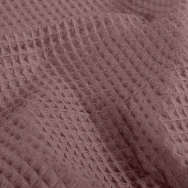 Waffle fabric coarse old pink