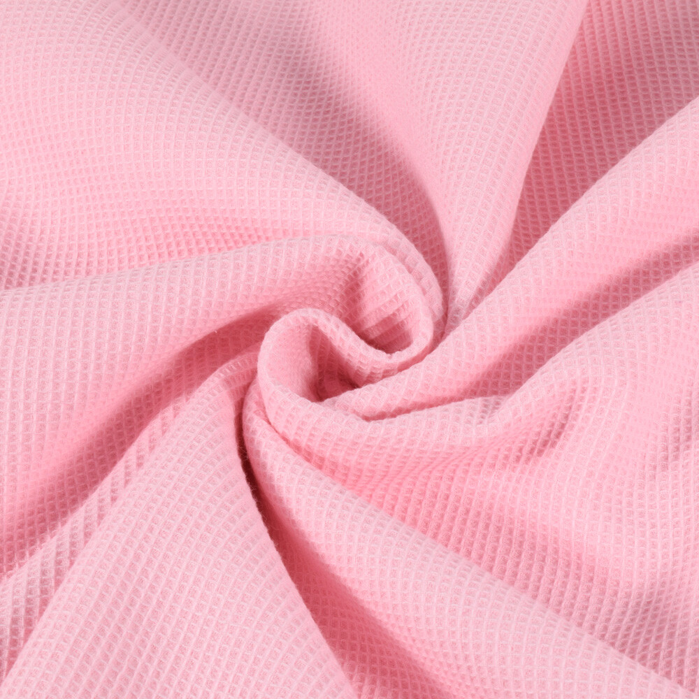 Waffle fabric fine light pink
