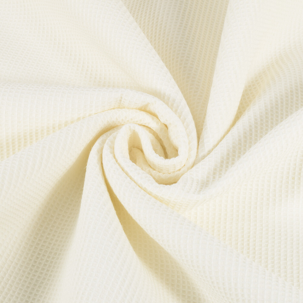 waffle fabric fine offwhite