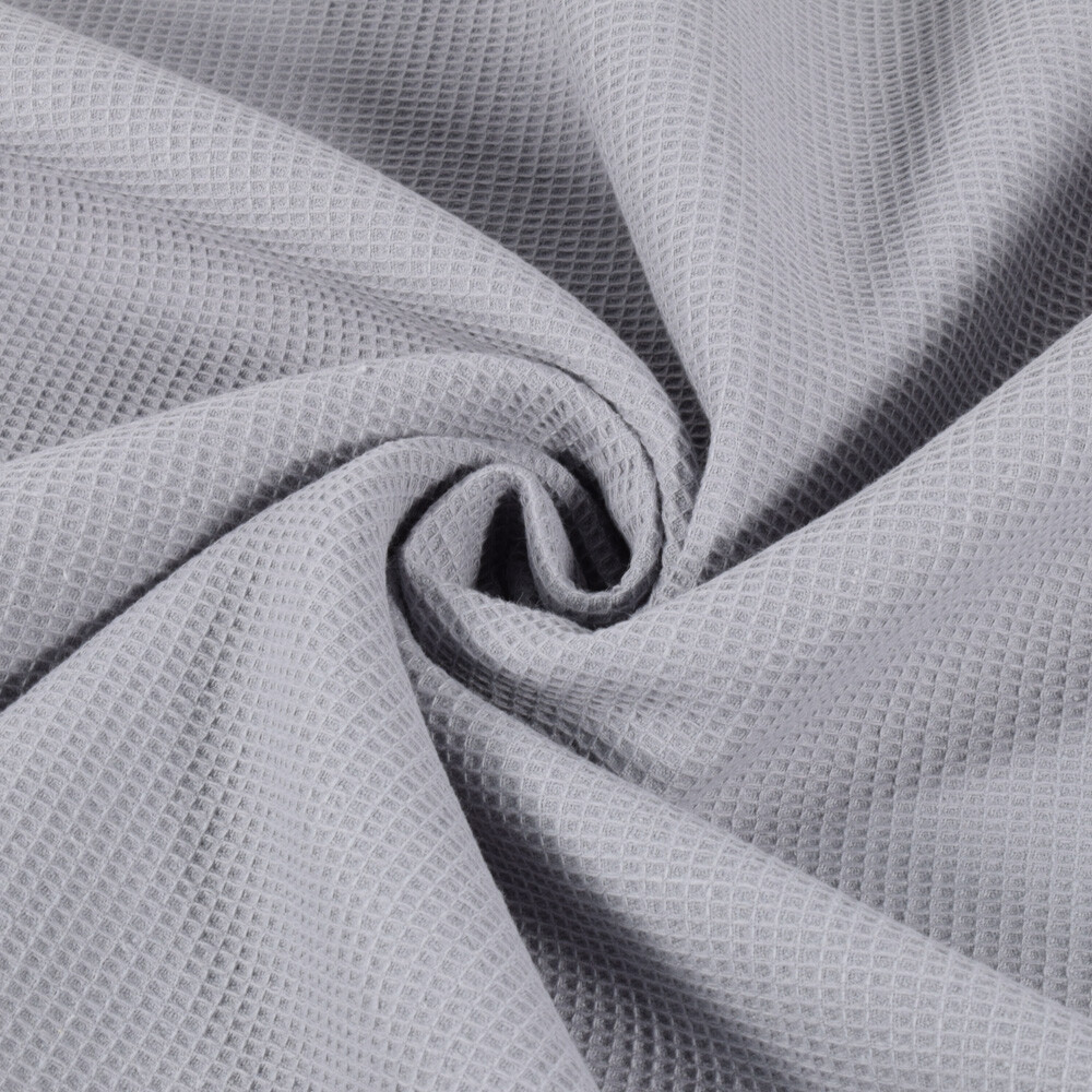 Waffle fabric fine grey