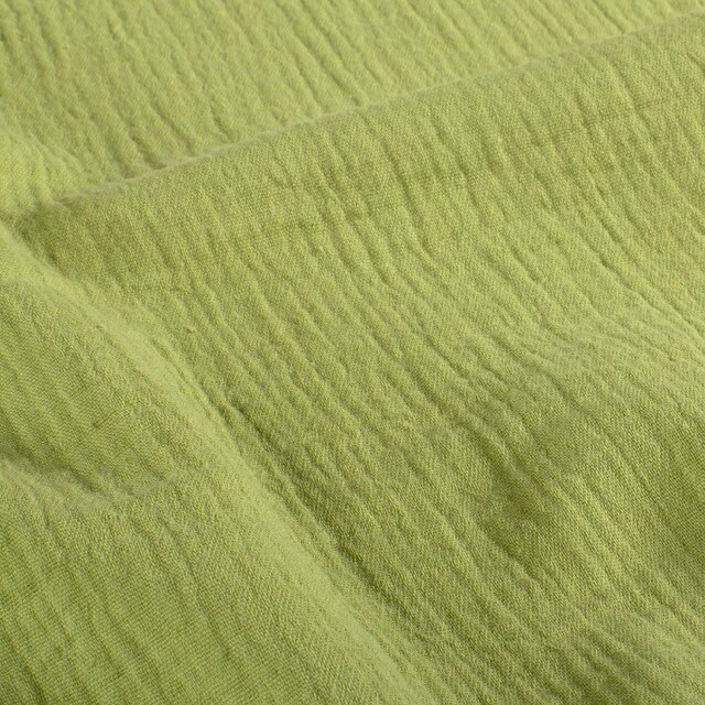 Cotton muslin solid kiwi