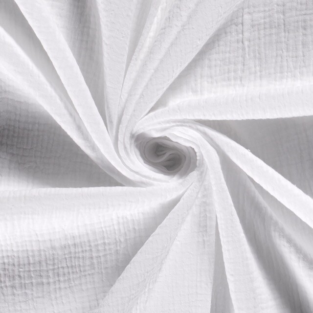 Cotton muslin solid white