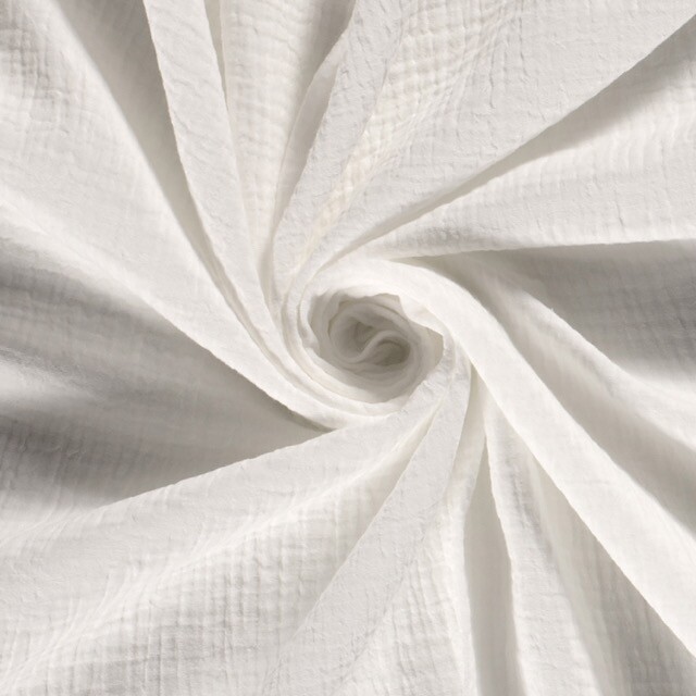 Cotton muslin solid cream