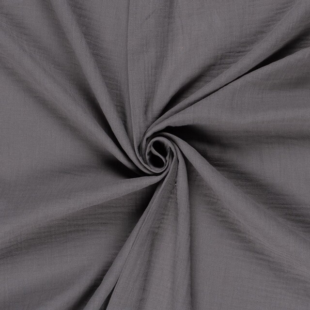 cotton muslin solid taupe grey