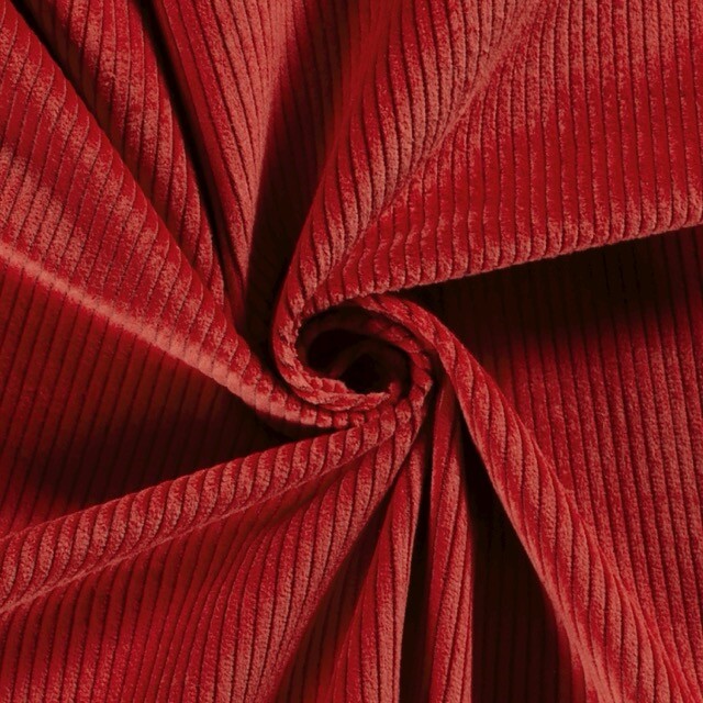 Corduroy solid red