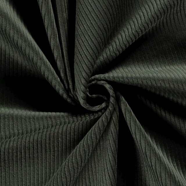 Corduroy solid dark green