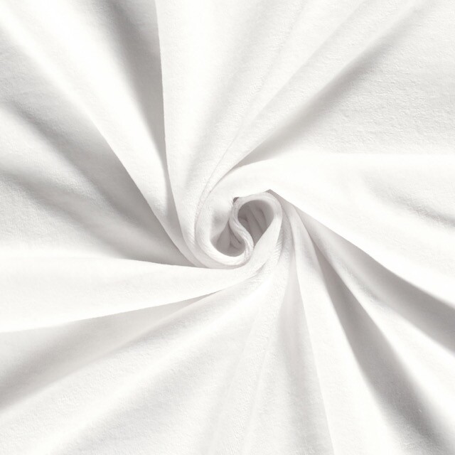 nicky velours solid white