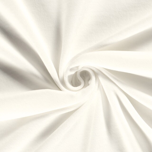 Nicky velours solid offwhite