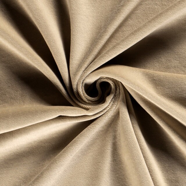 Nicky velours solid beige