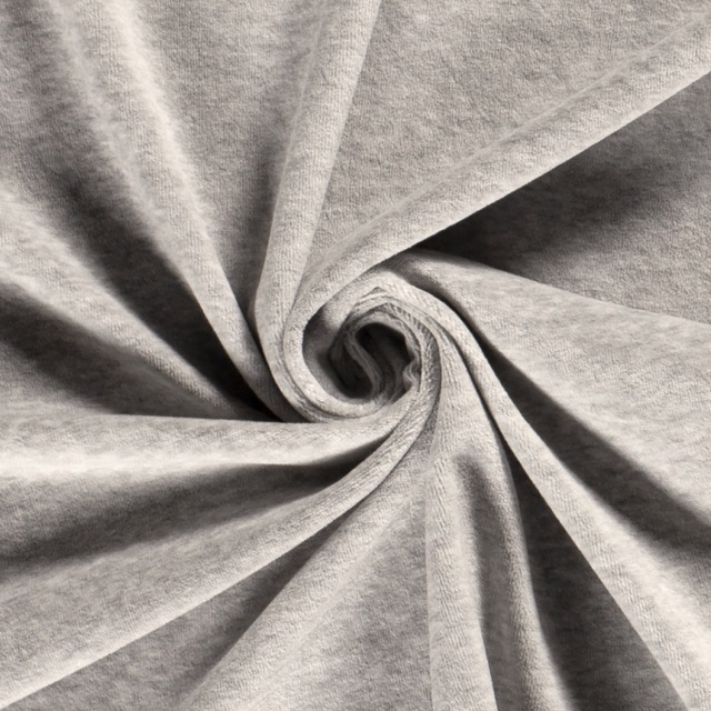 Nicky velours solid light grey