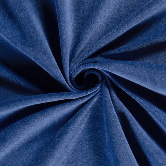 nicky velours solid cobalt