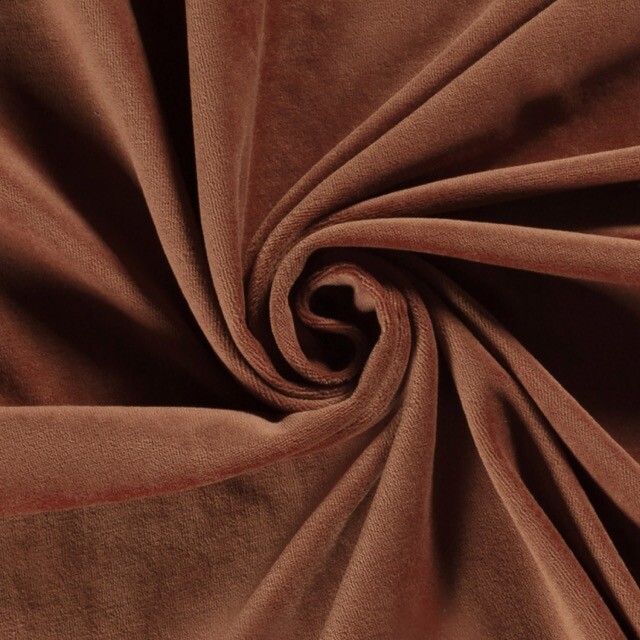 Nicky velours solid old pink