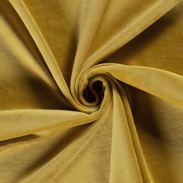 Nicky velours solid ocher