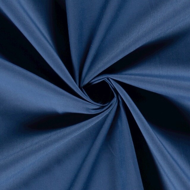 cotton poplin solid cobalt