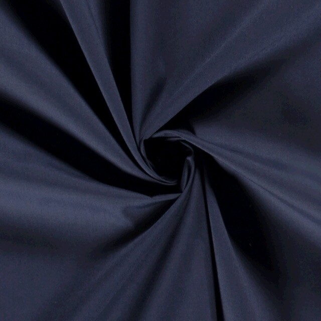 cotton poplin solid navy