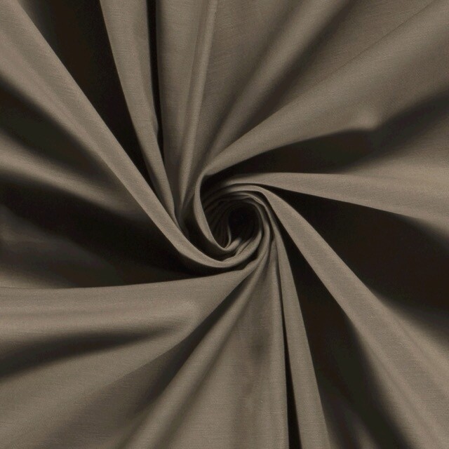 Cotton satin stretch solid beige
